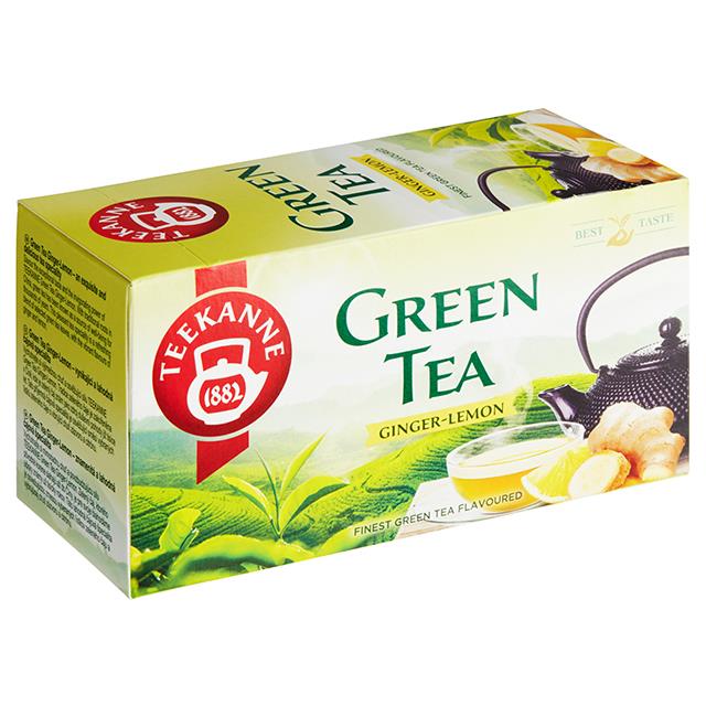 TEEKANNE zelený čaj zázvor s citrónem 20 x 1,75 g