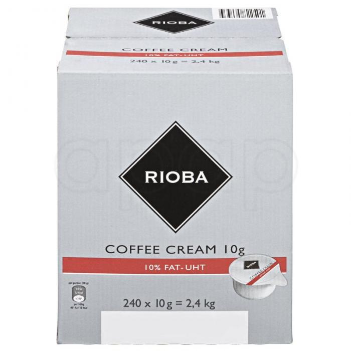 RIOBA smetana do kávy porcovaná 10%  240 x 10 g