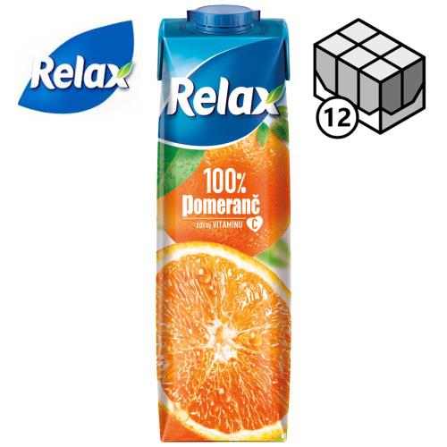 RELAX 100%  pomeranč 12 x 1 l TP