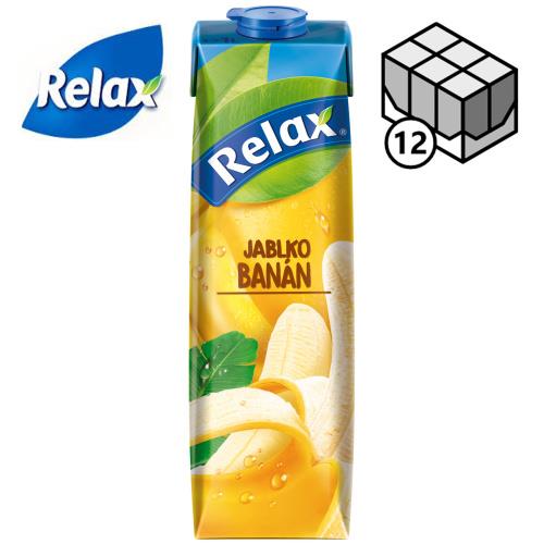 RELAX nektar jablko + banán 12 x 1 l  TP