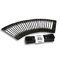 Úchytky do rachlovazače 25 kusů - černé