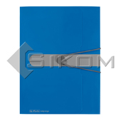 Spisové desky A4 s gumou easy orga - modrá neprůhledná