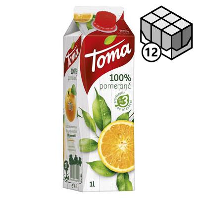TOMA  pomeranč 100% 12 x1 l TP