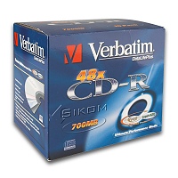 CD-R v boxu standard 10 ks  700MB
